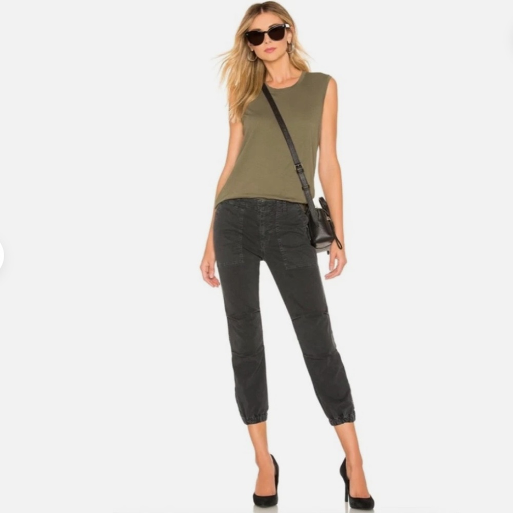 Nili Lotan Black Cropped Military Pants - Size 4 (EUC)